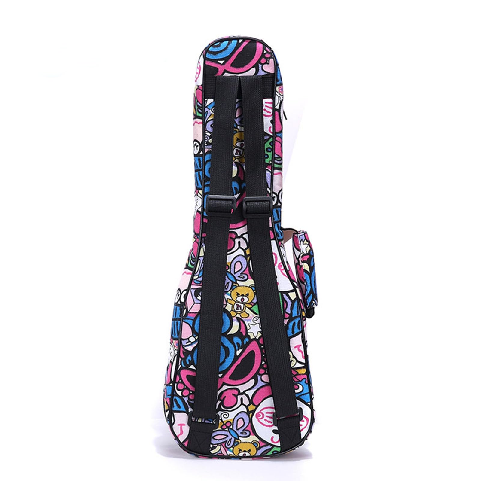 Jeffergarden Custodia per Ukulele Zaino per Ukulele in Tessuto Resistente All'acqua a 4 Corde con Multitasca per Concerti (26 pollici)