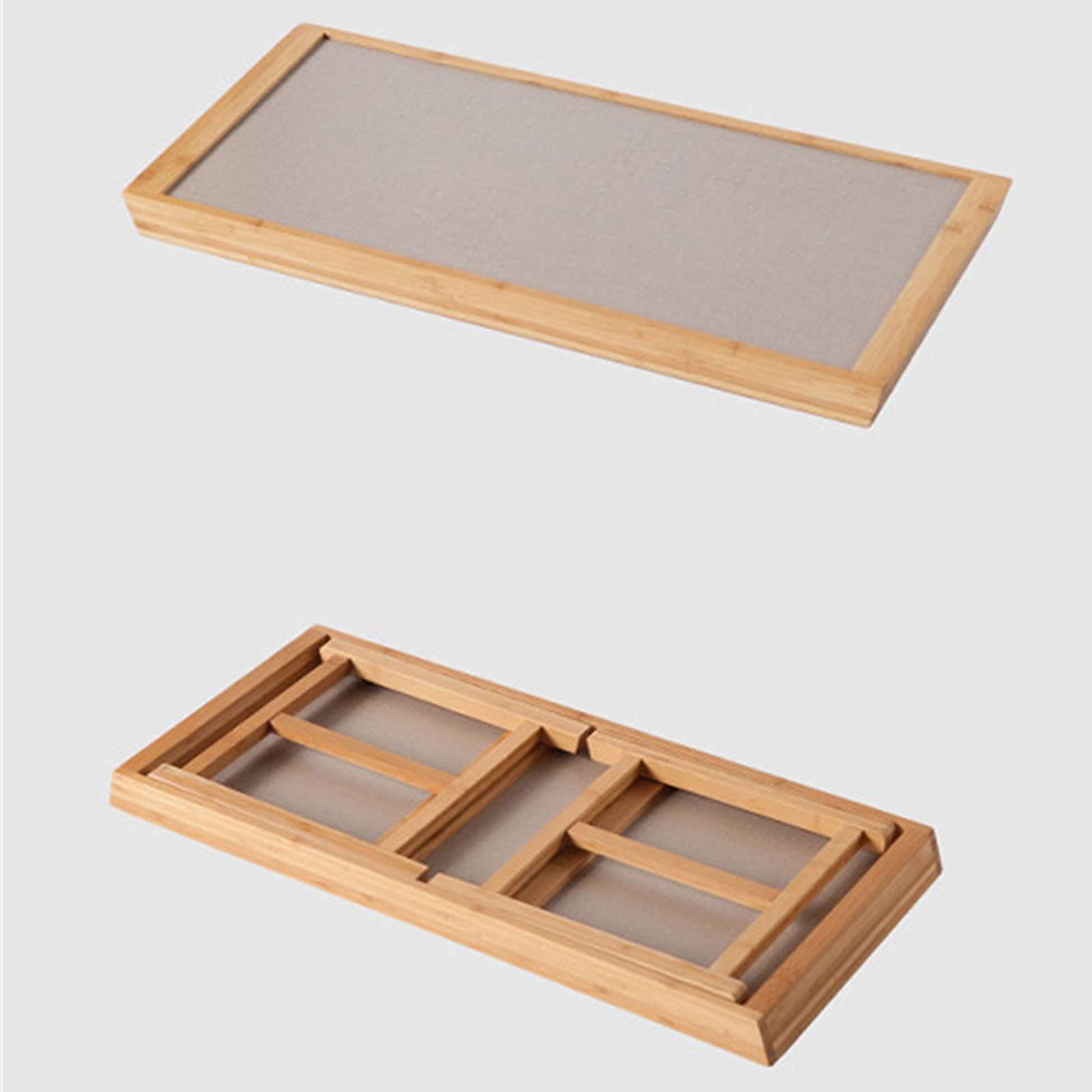 Niedriger Tisch aus Massivholz, natürlicher Tisch, Couchtisch, Lesetisch, tragbare klappbare Holzschreibtische, Küche, Holztablett-Ausstellungstische, 65 x 28 x 28 cm, hergestellt in China Comfortable