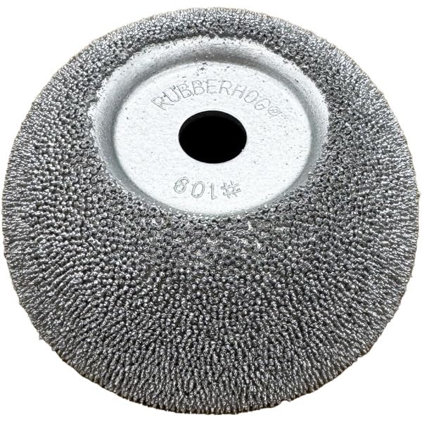 Rubberhog 2-1/2" x 1" Flared Contour Buffing Wheel - 230 SSG - 3/8" Arbor Hole