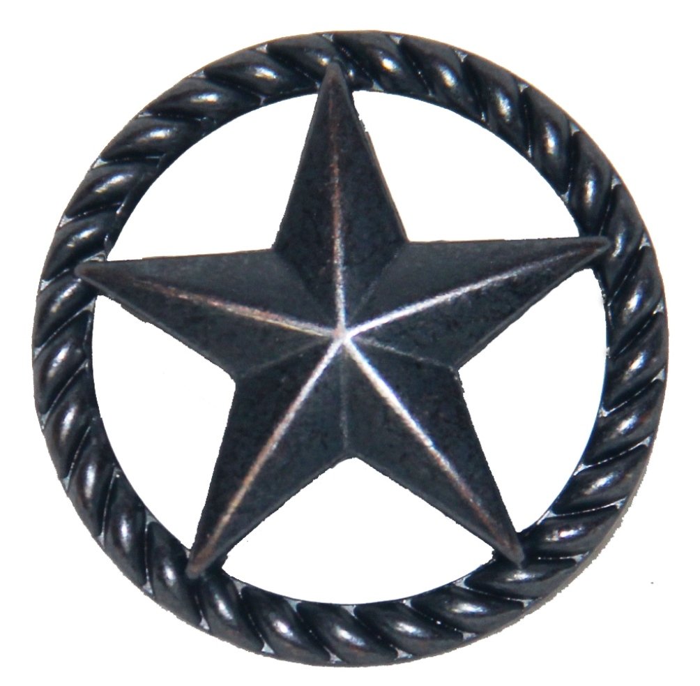Set von 24 dünn Seil und Star Schublade Schrank ziehen oder Knopf, Western Southwest Texas Décor