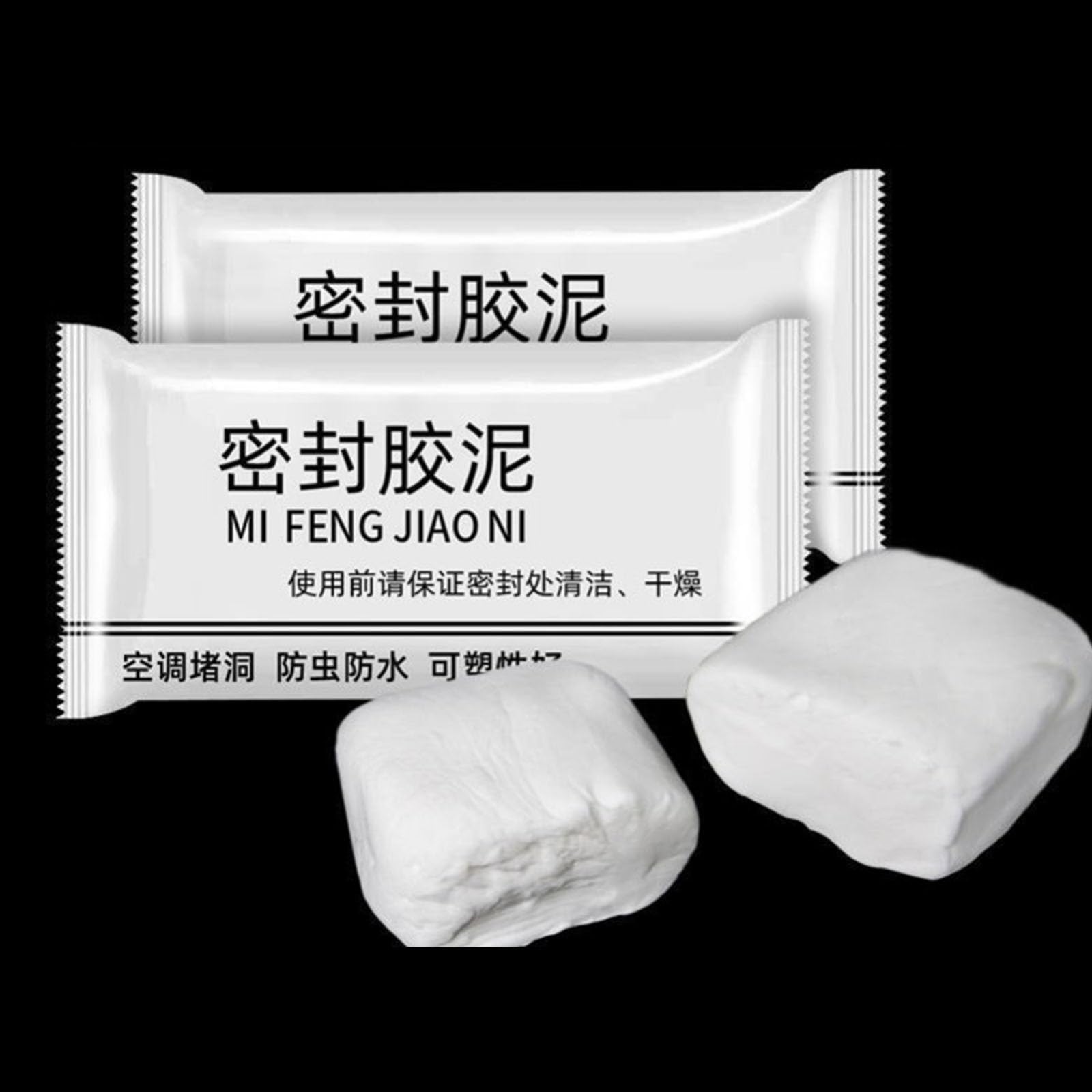 Lot de 50 mastic d'étanchéité à haute adhérence pour climatisation, trous et tuyaux, empêche les fuites et les dommages causés par l'eau, remplissage de trous polyvalent