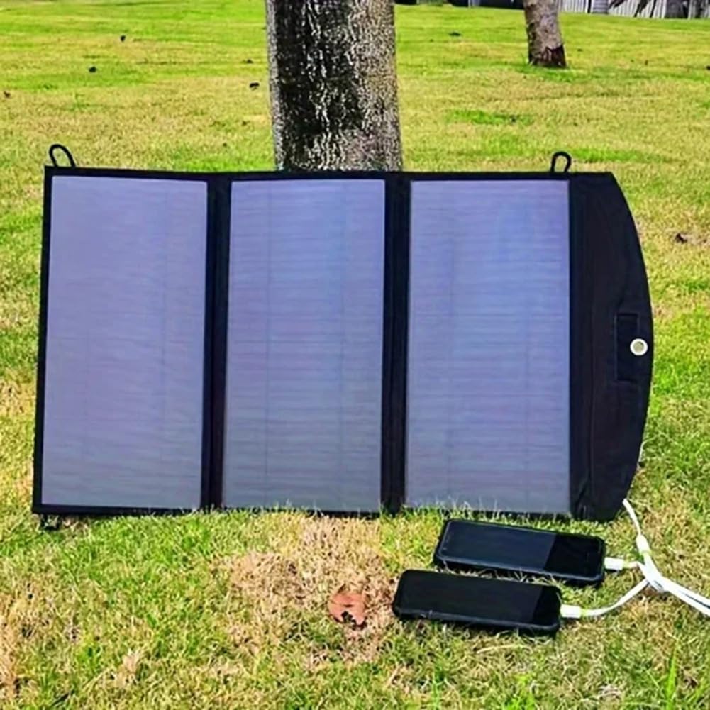 Caricatore da Pannello Solare Pieghevole 5V 28W Uscita USB Ricarica Solare Veloce per Telefoni Cellulari Pannello Solare Impermeabile