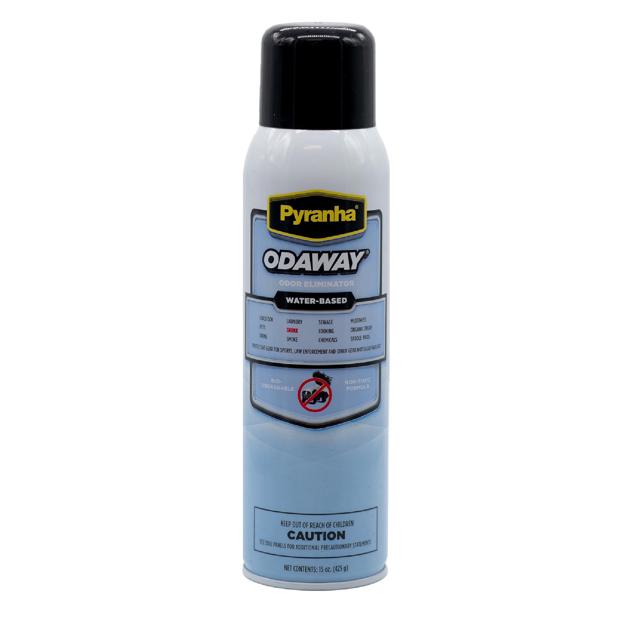 Pyranha Odaway Ready-to-Use Odor Eliminator Spray – Broad Spectrum Scent Neutralizer for Home, Kennel, Car, Bathroom &amp; Gear, BOV Can 15 oz