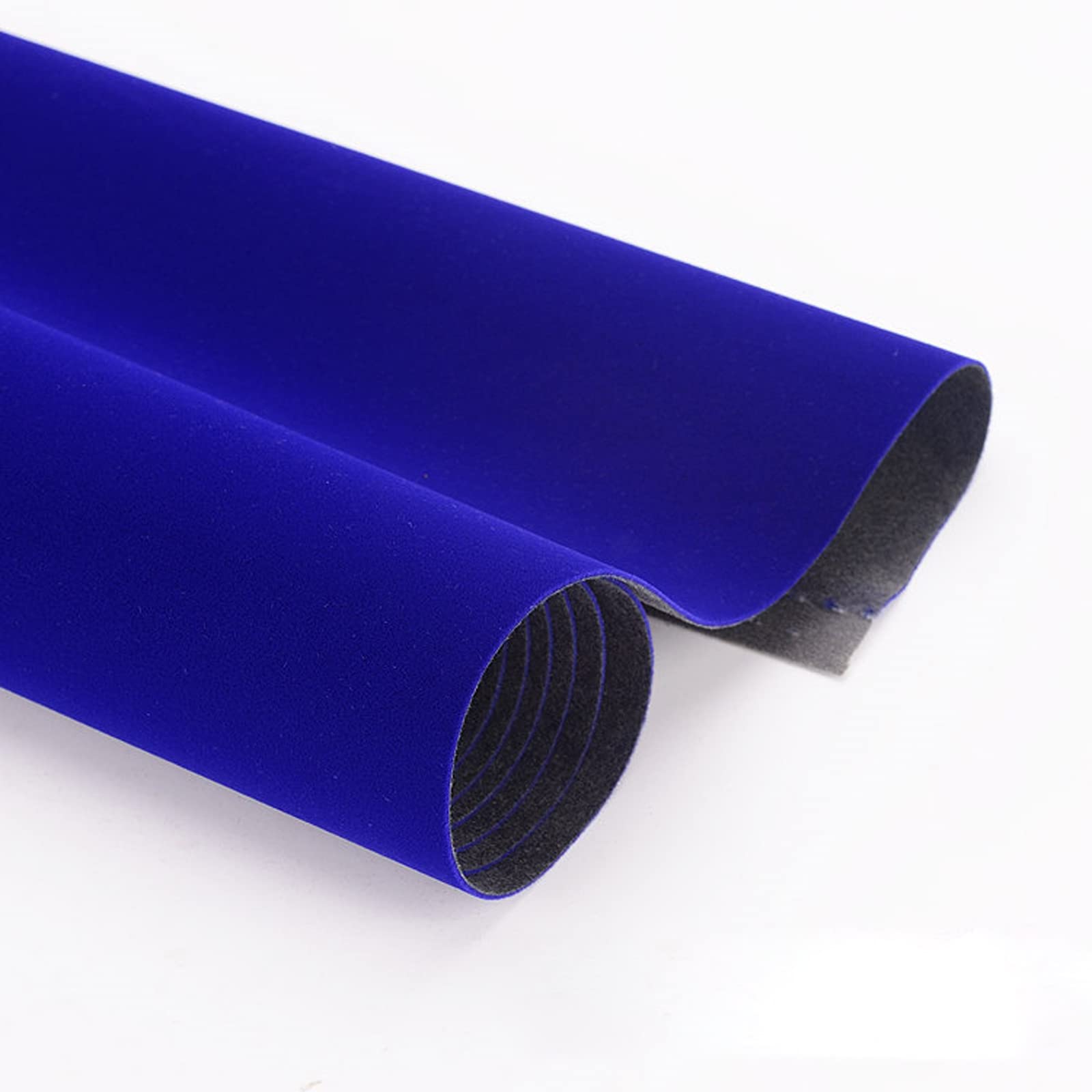 Samoprzylepna aksamitna wyściółka aksamitna, Samoprzylepna tkanina filcowa z aksamitu, szerokość 1,48 m, wielokolorowa, wiele rozmiarów(Royal Blue,1.48 * 1m)