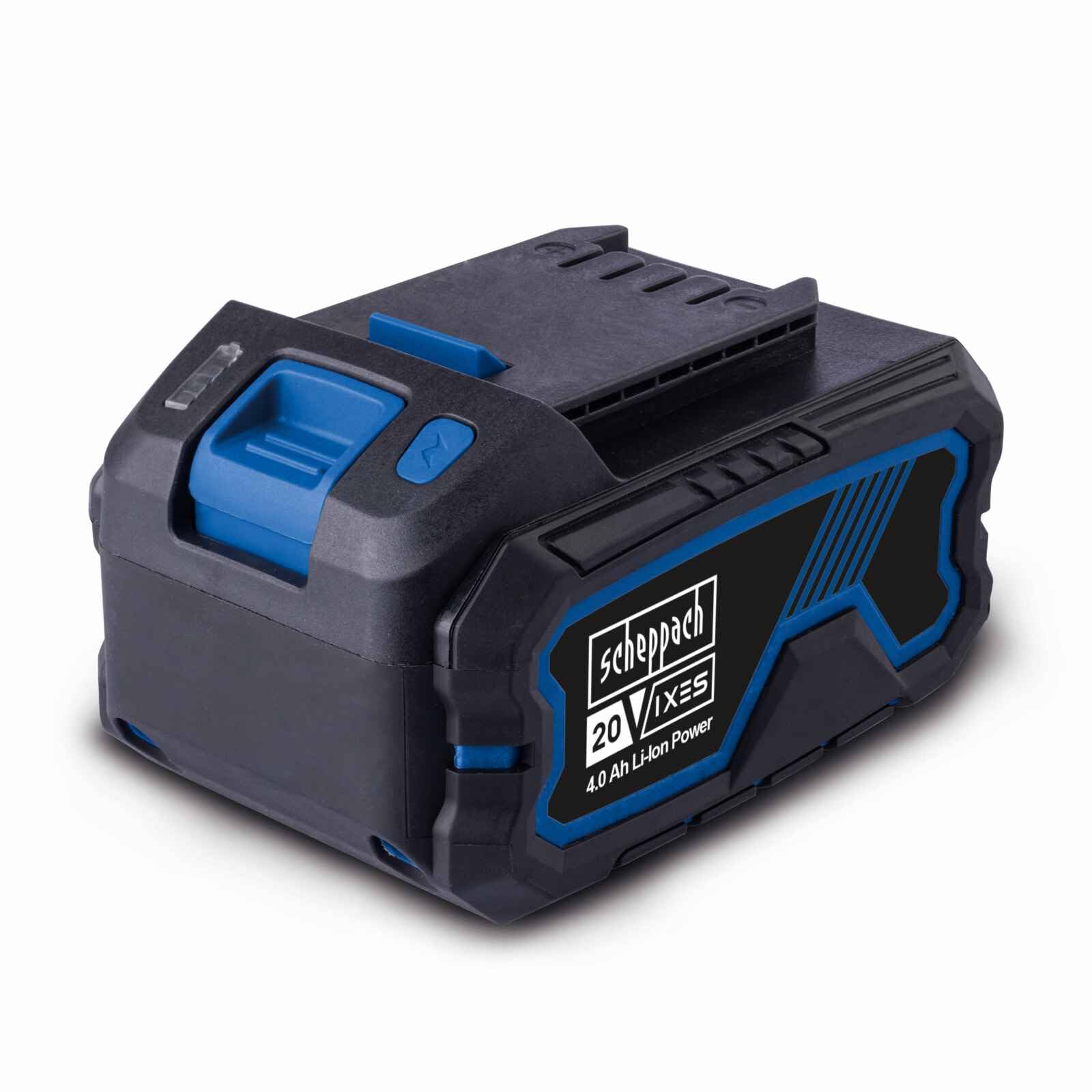 Scheppach 20V 4Ah Lithium-Ion Battery | IXES Series Cordless Tools | Durable & Fast Charging | LED Charge Indicator