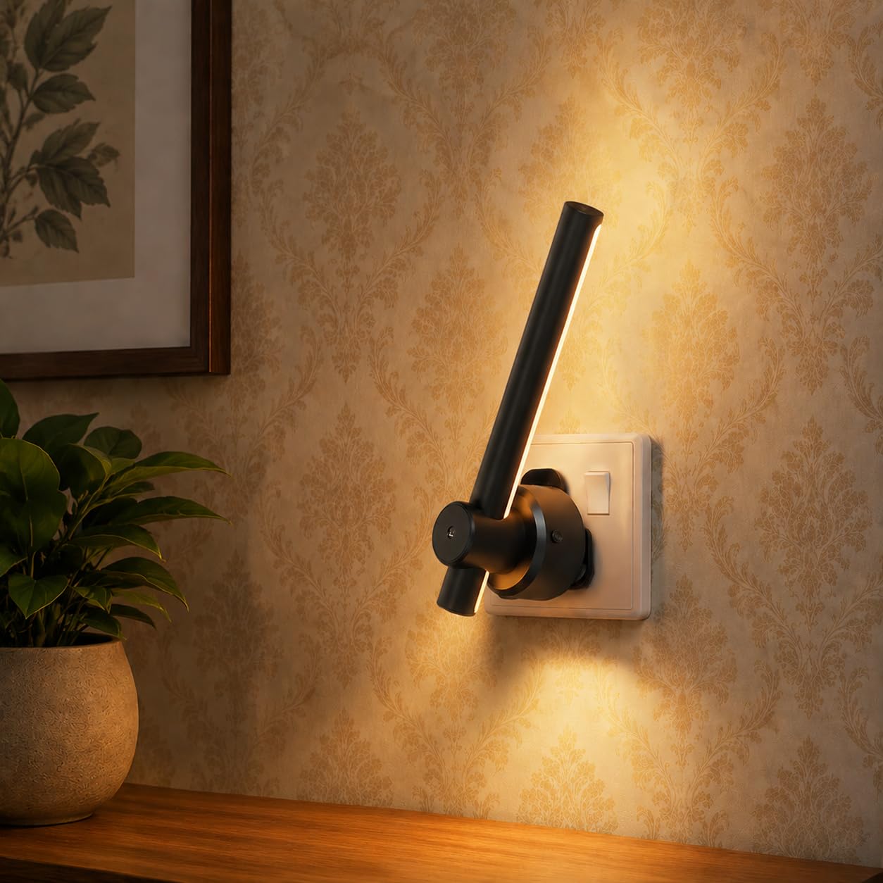 LOHAS-LED Plug in Night Light, Rotatable Night Light with Dusk to Dawn Sensor