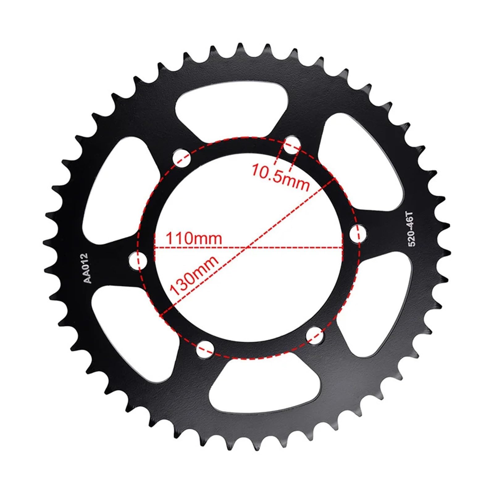 yü Amazon.com: 520 46T Motorcycle Rear Sprocket Gear Chain Cam Wheel