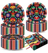 Amazon.com: 50 Guests Mexican Fiesta Plates and Napkins Party