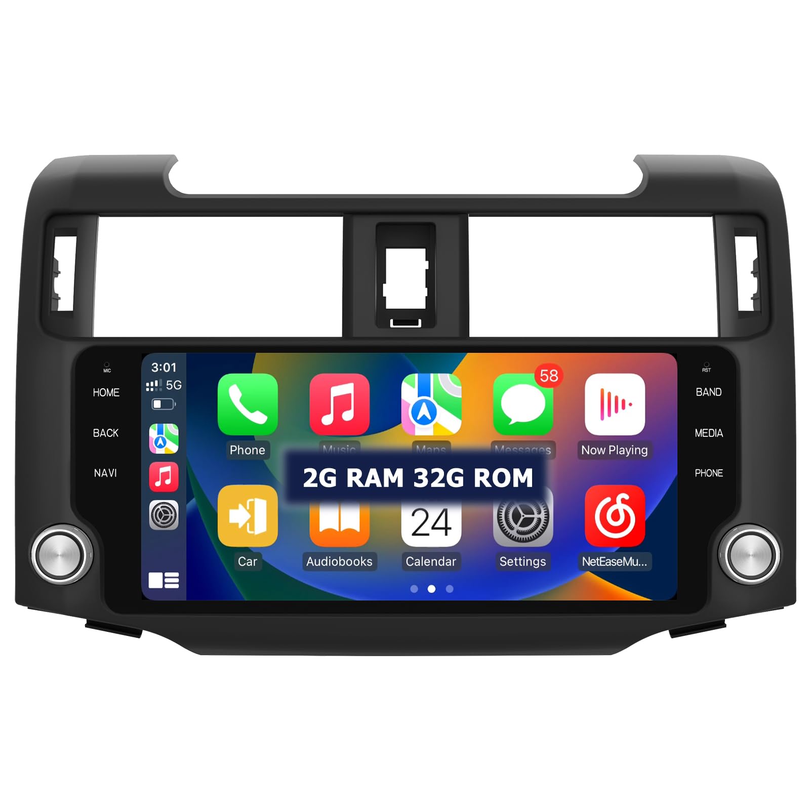 Android 13 Car Stereo for Toyota 4Runner 2014-2019 with Wireless CarPlay Android Auto,10.33 inch Touch Screen Bluetooth GPS WiFi DSP 2G RAM 32G ROM Black Head Unit