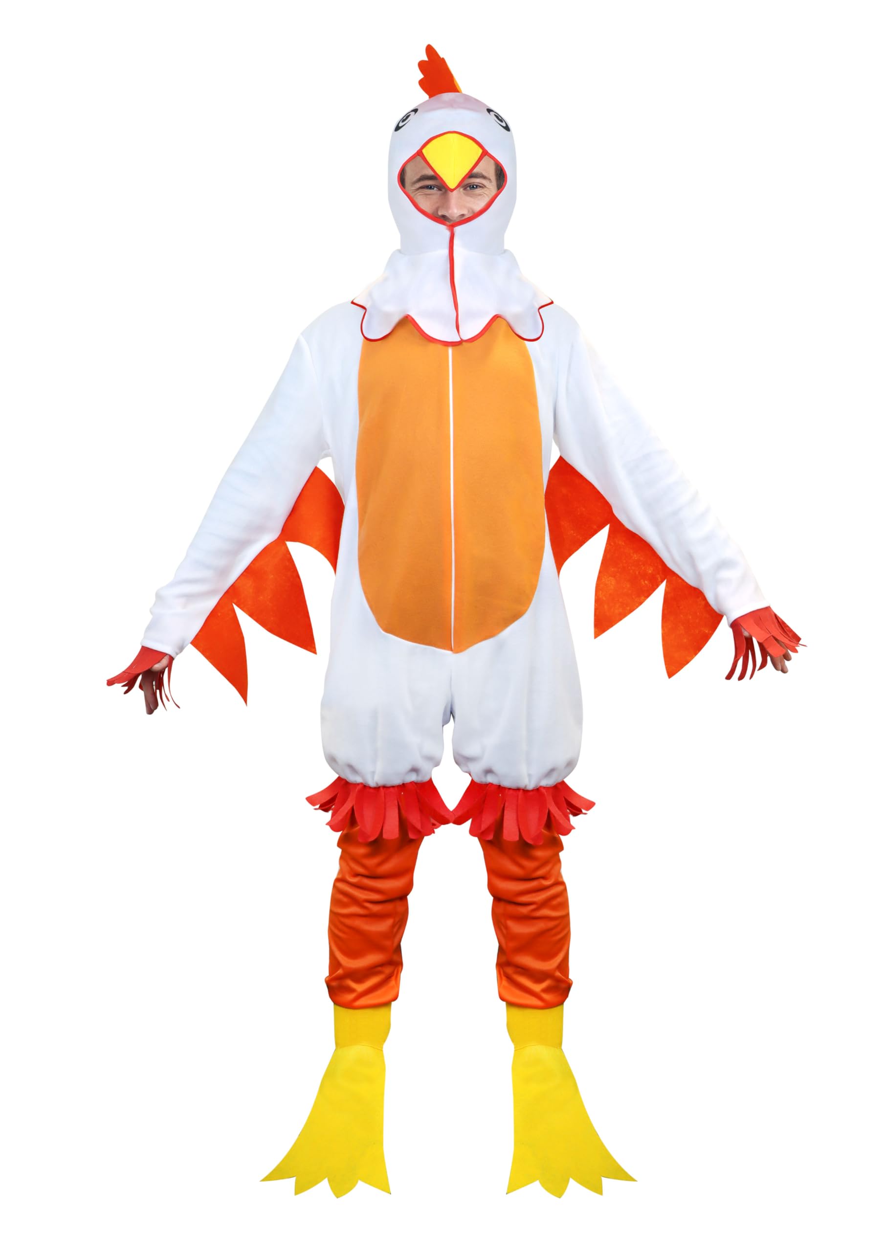 HENBRANDT Adult Chicken Costume, Hilarious Farmyard Animal Fancy Dress Outfit for Parties Festivals