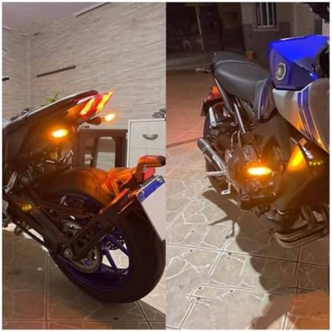 Generic Mini uniwersalne wskaźniki Dla Yamaha MT-01 2005-2012 Lampa kierunkowskazu LED motocykla migająca dioda LED Fz07 Fj09 XSR900