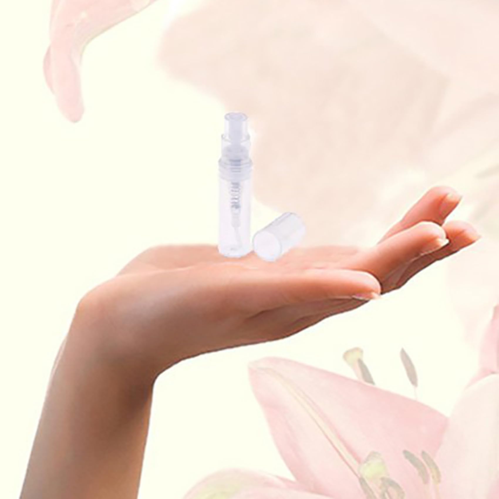 Mini przezroczysta butelka plastikowa 2 ml, perfumy, pusta butelka na próbki, nadaje się do towarzystwa podróży, 480