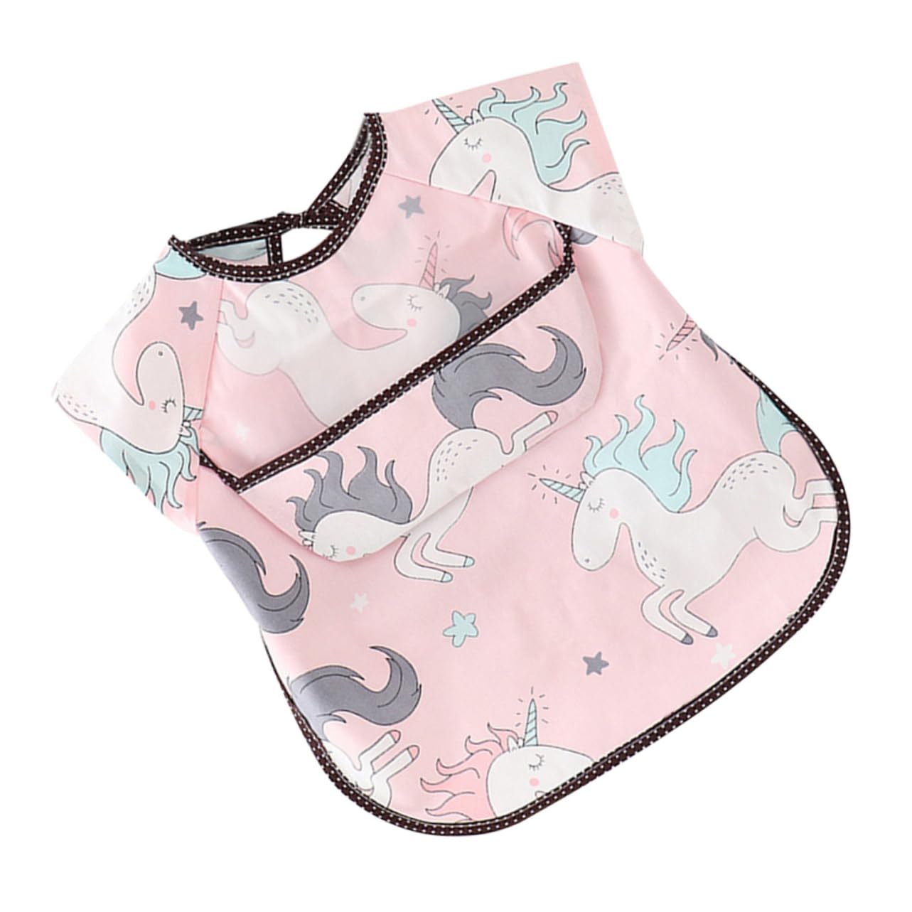 3piezas Babero Para Bebés De Años Diseño Divertido y Práctico Protección Efectiva Contra Derrames Comidas Rosa