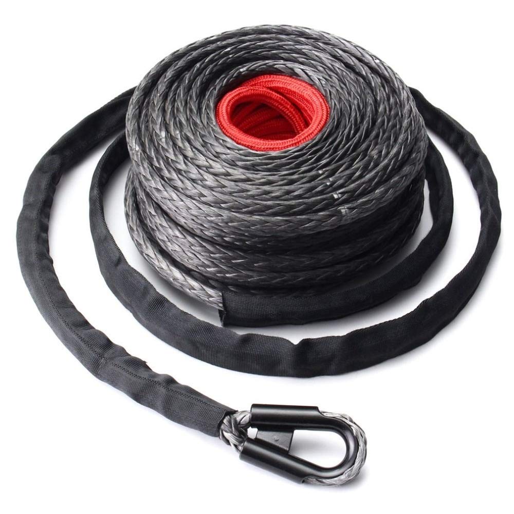 Cuerdas para Remolque 9.5mm * 28m Torno de Cable 20500LBs Todo Terreno Gancho del vehículo