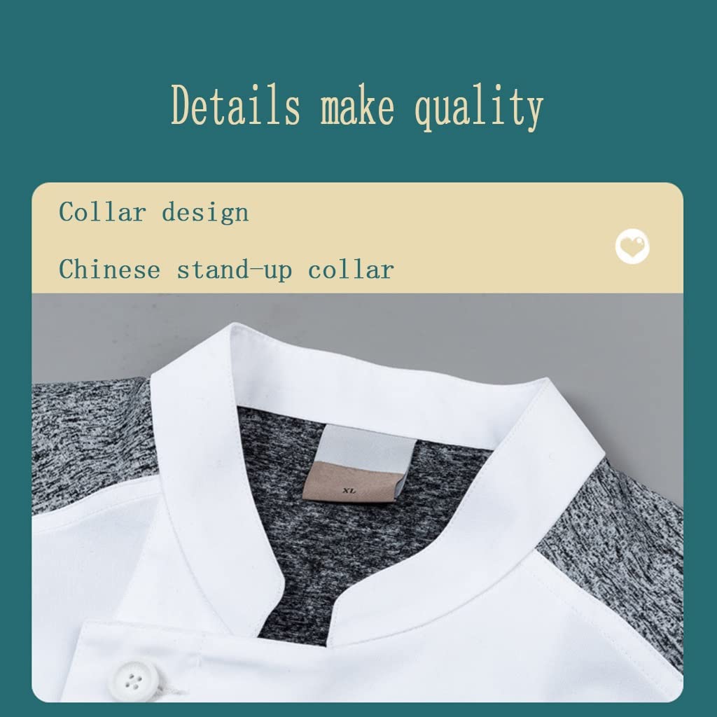 Cappotto Corto da Cuoco Estivo da Uomo Abiti da Cuoco Personalizzati Personalizzati Fresco con Giacca da Cuoco Traspirante