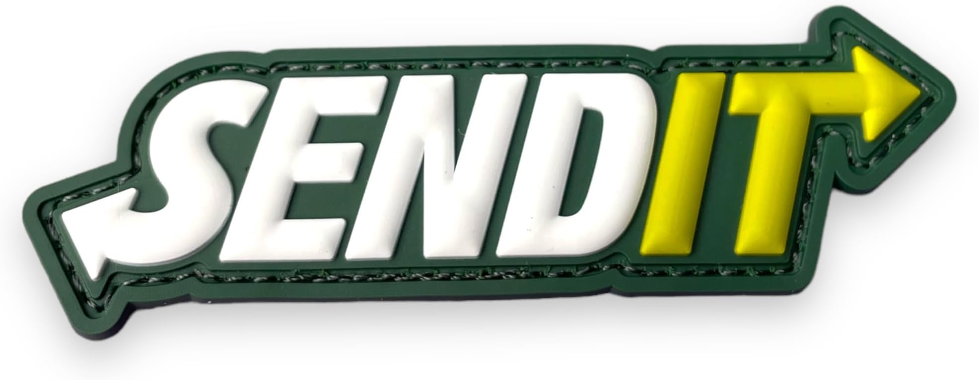 Send It Creative Humor Military Tactical Morale Patch - Funny Tactical Patches, PVC Rubber Hook & Loop Fastener, Patches for Backpacks, Military Uniforms, Jeans, Jackets, Vests, Hats & More