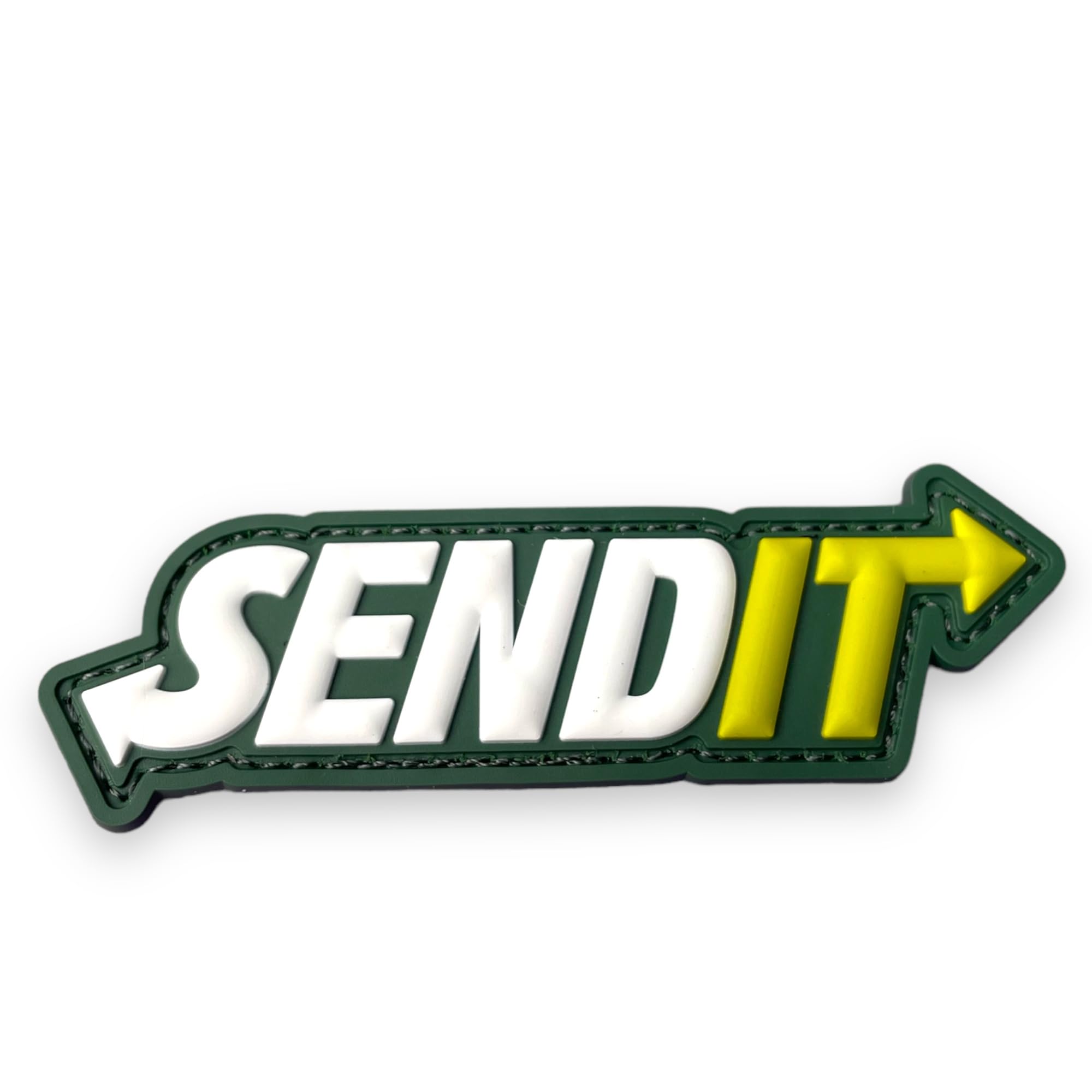 Send It Creative Humor Military Tactical Morale Patch - Funny Tactical Patches, PVC Rubber Hook & Loop Fastener, Patches for Backpacks, Military Uniforms, Jeans, Jackets, Vests, Hats & More