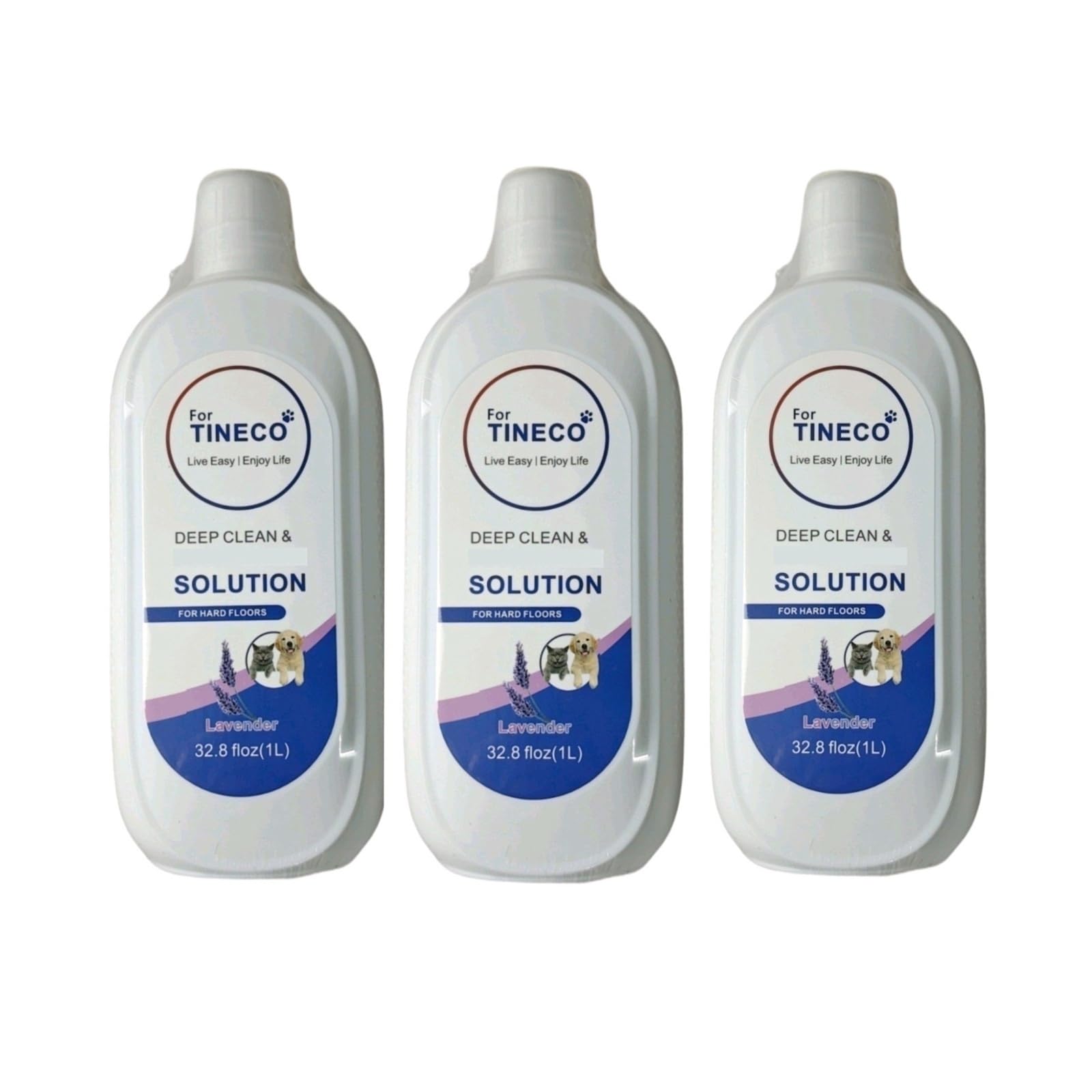 Solución de limpieza para fregadoras de pisos. Compatible para TINECO FLOOR ONE S3/S5/PRO/S6/S7. Soluciones de limpieza para múltiples superficies, 1 L (33.8 onzas líquidas)(3pack)