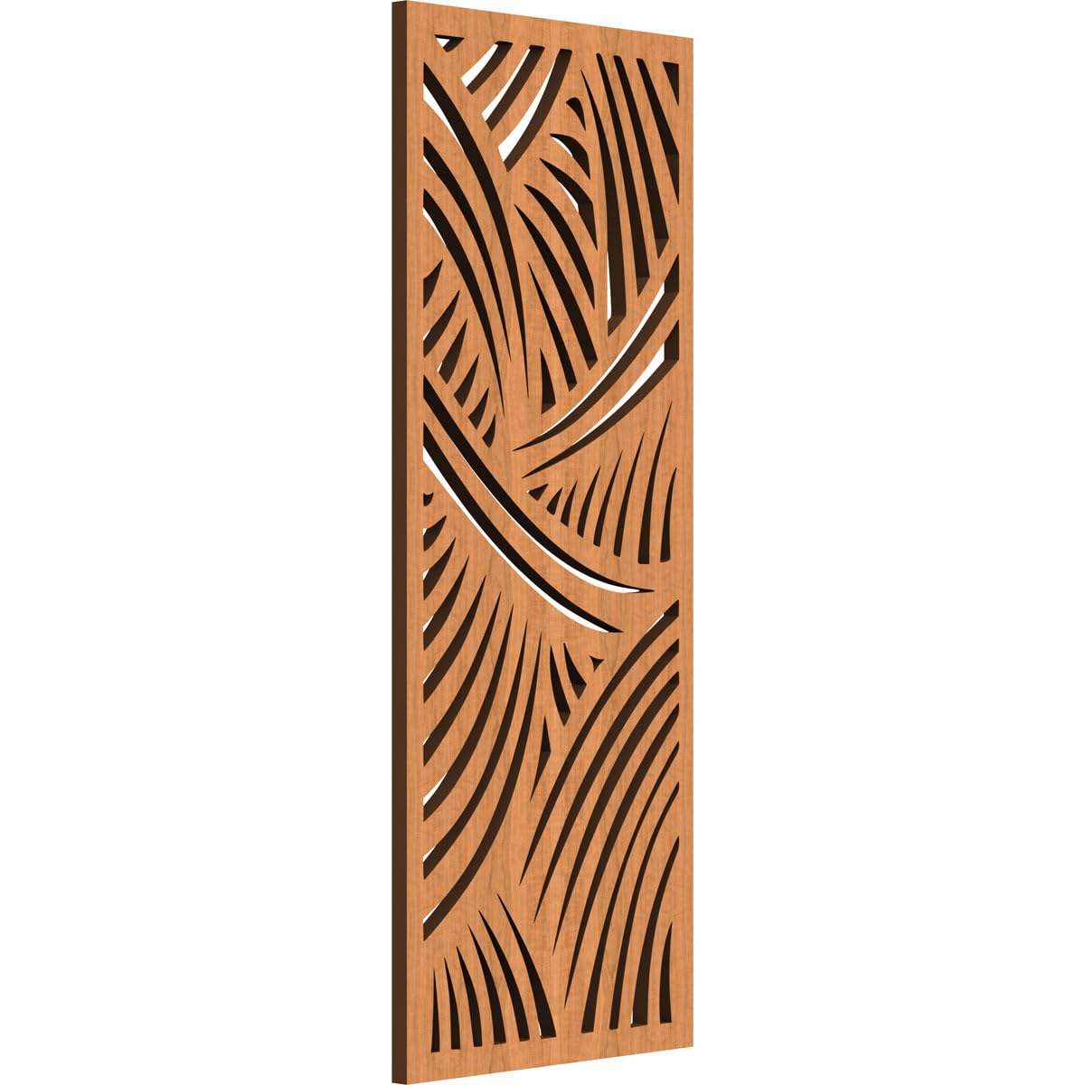 Chester Decorative Pierced Fretwork Wood Wall Panels, 9 3/8"W x 24 3/8"H x 3/8"T, Cherry