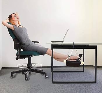 足置き ハンモック フットレスト デスク 足休め 足ハンモック ブラック Amazon | DUOLEIMI 足置き ハンモック フットレスト デスク 足