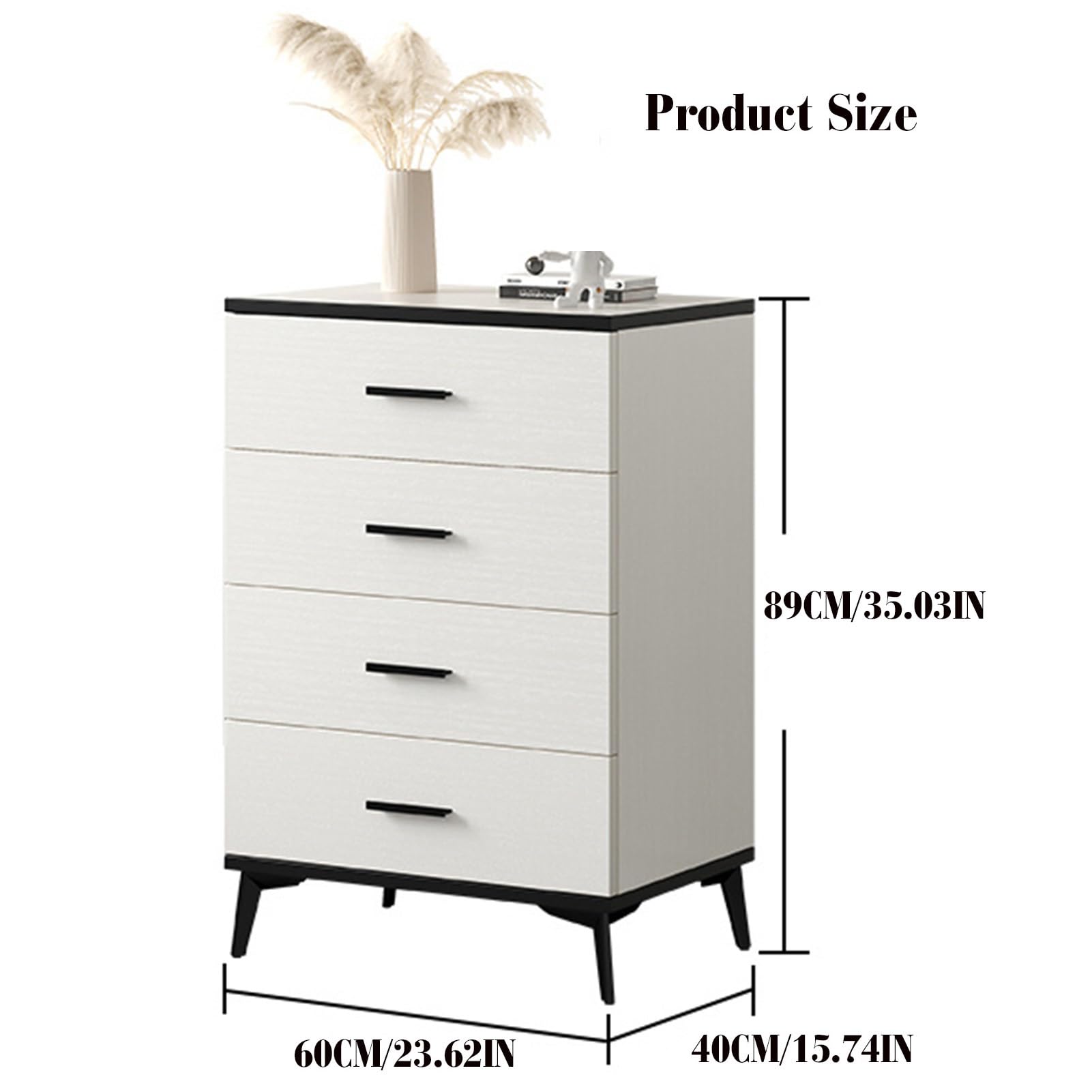 Komoda, Biała Komoda Z Szufladami, Szafka Podłogowa, Komoda Z Szufladami Z Drewna, Do Salonu I Domowego Biura, Przedpokój(23.62x15.74x35.03in)
