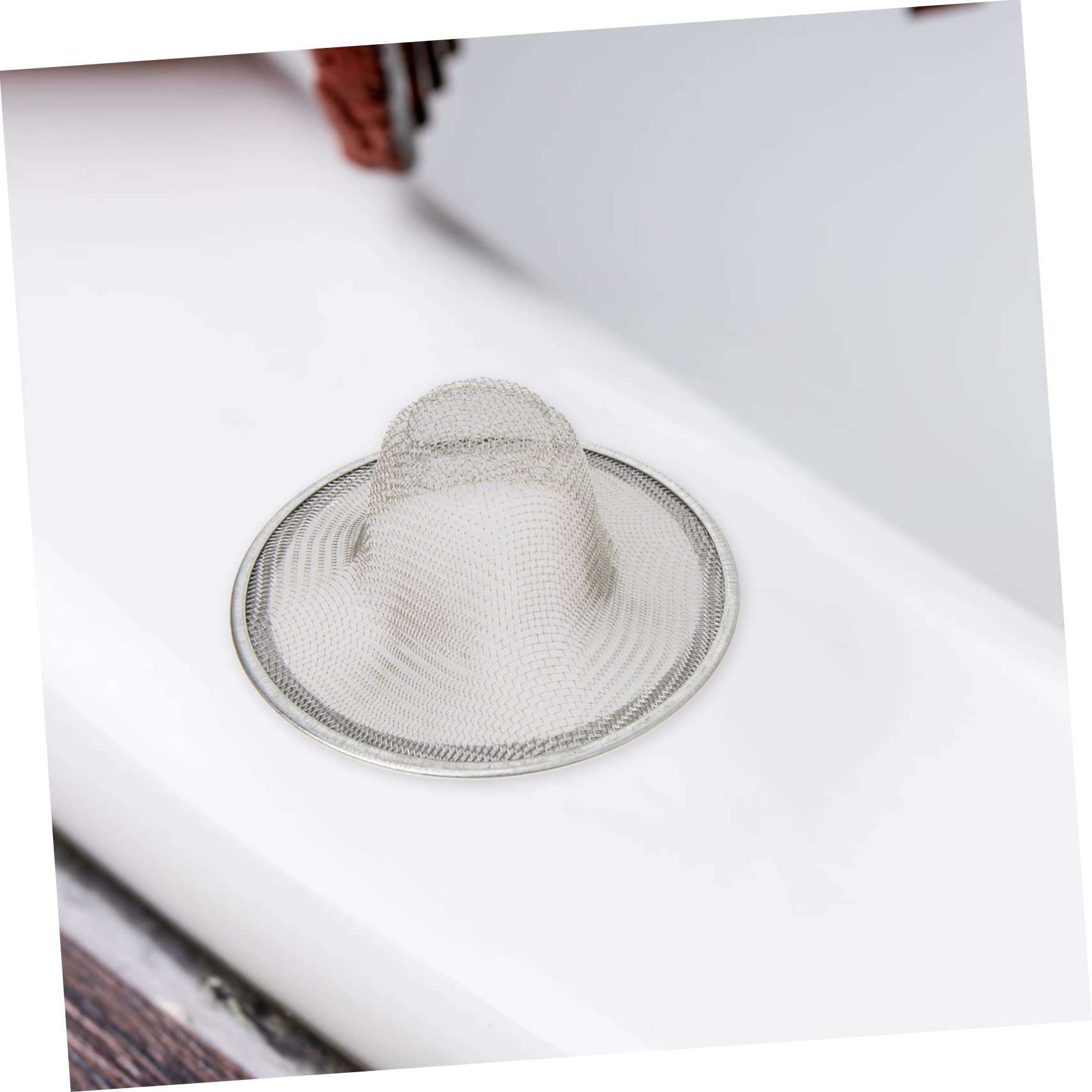 Tofficu Filtro De Acero Inoxidable para Desagüe De Ducha Trampa para Cabello Colador De Bañera Colector De Cabello Colector De Cabello Orificio para Colador De 4 Piezas x 4
