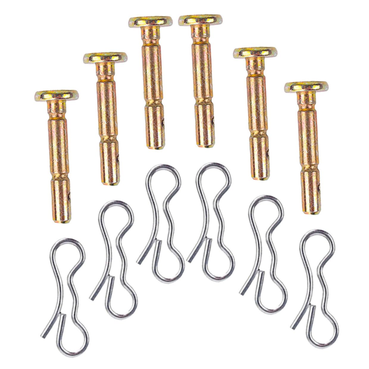 Gadpiparty 6 Ensembles Kit Goupilles de Cisaillement et Épingles Nourrice Légères pour Fraise à Neige Détachées Durables pour Protection Boîte de Vitesses de Saleuse Neige ATV et Cycle