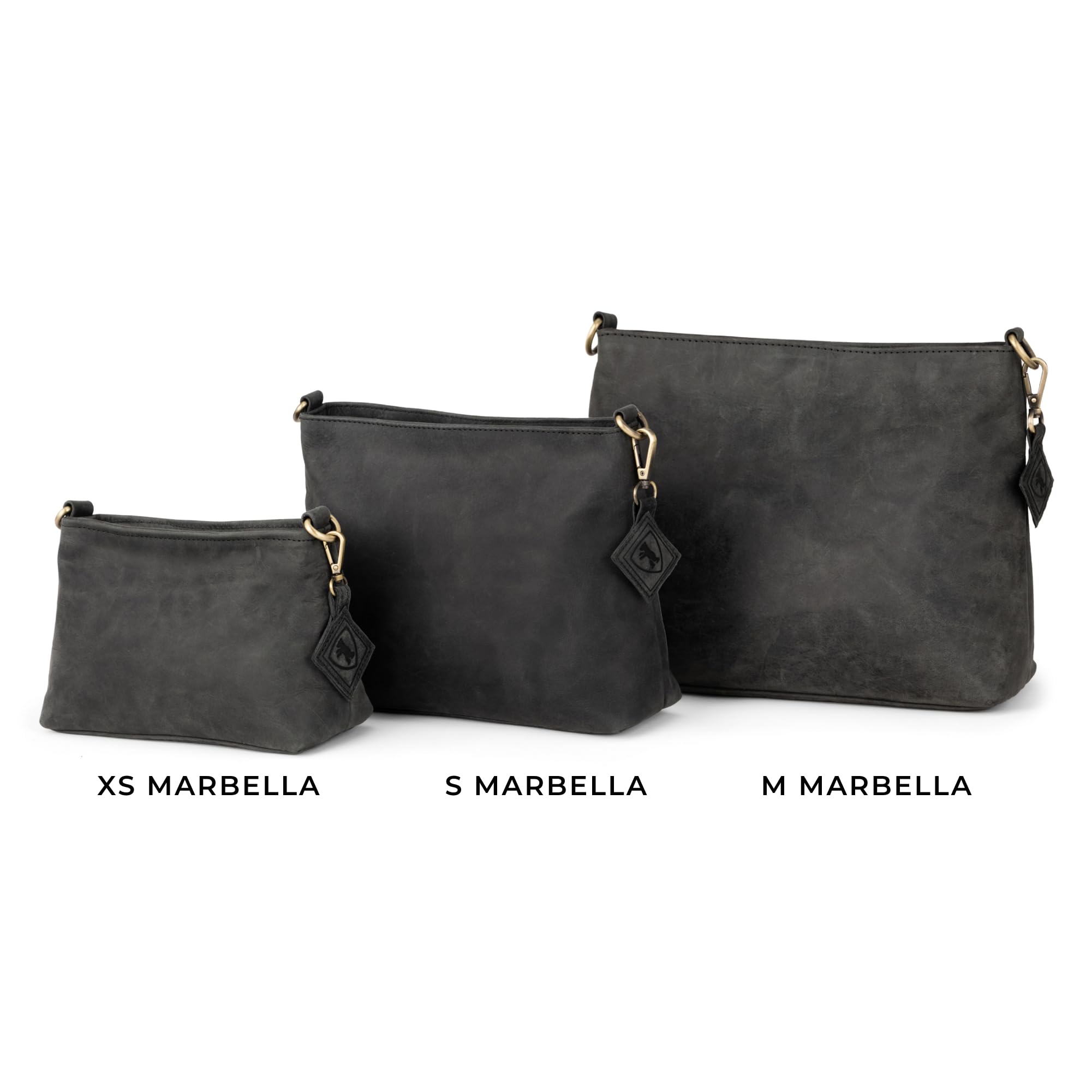Berliner Bags Vintage Umhängetasche Marbella M, Große Schultertasche Crossbody Bag aus Leder, Handtasche für Damen