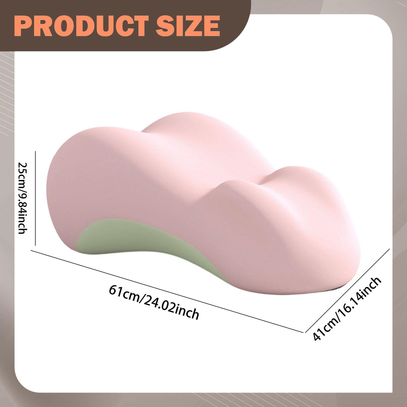 Almohada de para Cama, versátil, Profesional, para Las piernas, para Dormitorio, con Gel, Espuma viscoelástica, Rosa