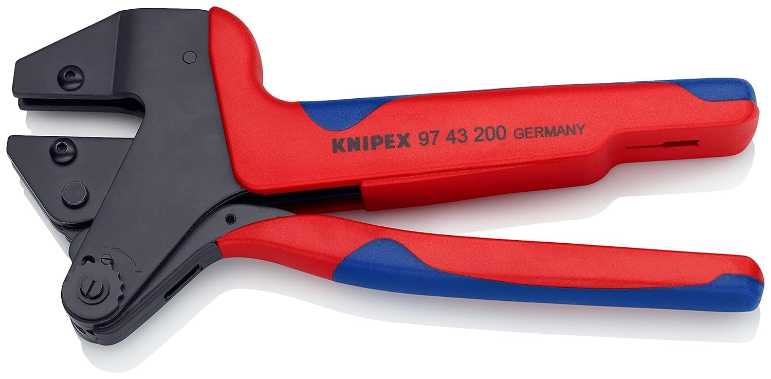 KNIPEX Crimpatrice universale per terminali per matrici intercambiabili con impugnature multicomponente 200 mm, 97 43 200 A