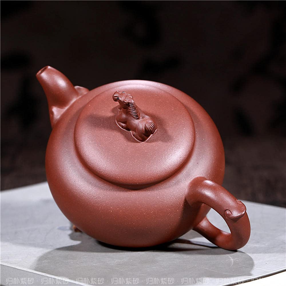 Czajniczek Zaparzacz Do Herbaty Czajniczek Ekspres Do Herbaty Yixing Handmade Teapot Surowy Rudy Purpurowy Purpurowy Piasek Pot Natychmiast Udany Czajnik Prezent Herbata Zestaw