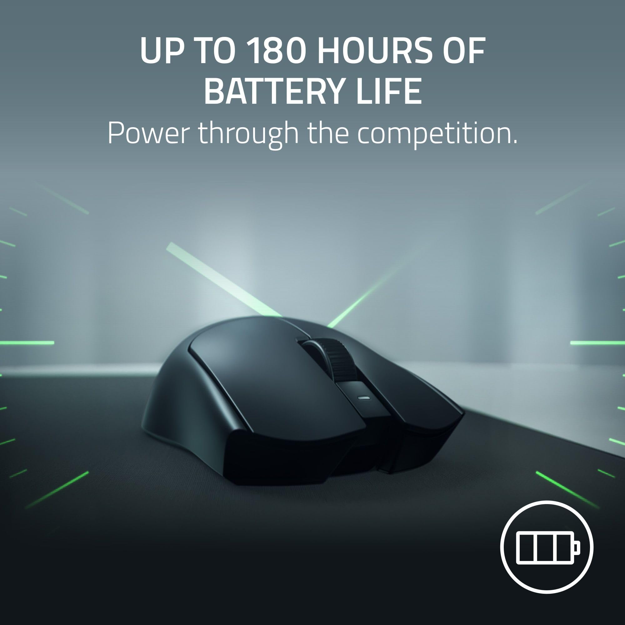 Razer Ratón inalámbrico para juegos Viper V4 Pro Esports: ultraligero, rápido y preciso, sensor óptico de 50K DPI, sondeo 8K, interruptores ópticos gen-4, rueda de desplazamiento, carga USB-C, para PC