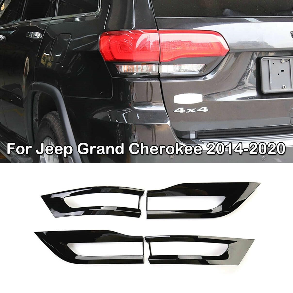RedRock Door Handle Covers; Chrome (11-21 Jeep Grand Cherokee WK2 W/o Smart Key Hole - Foto 6