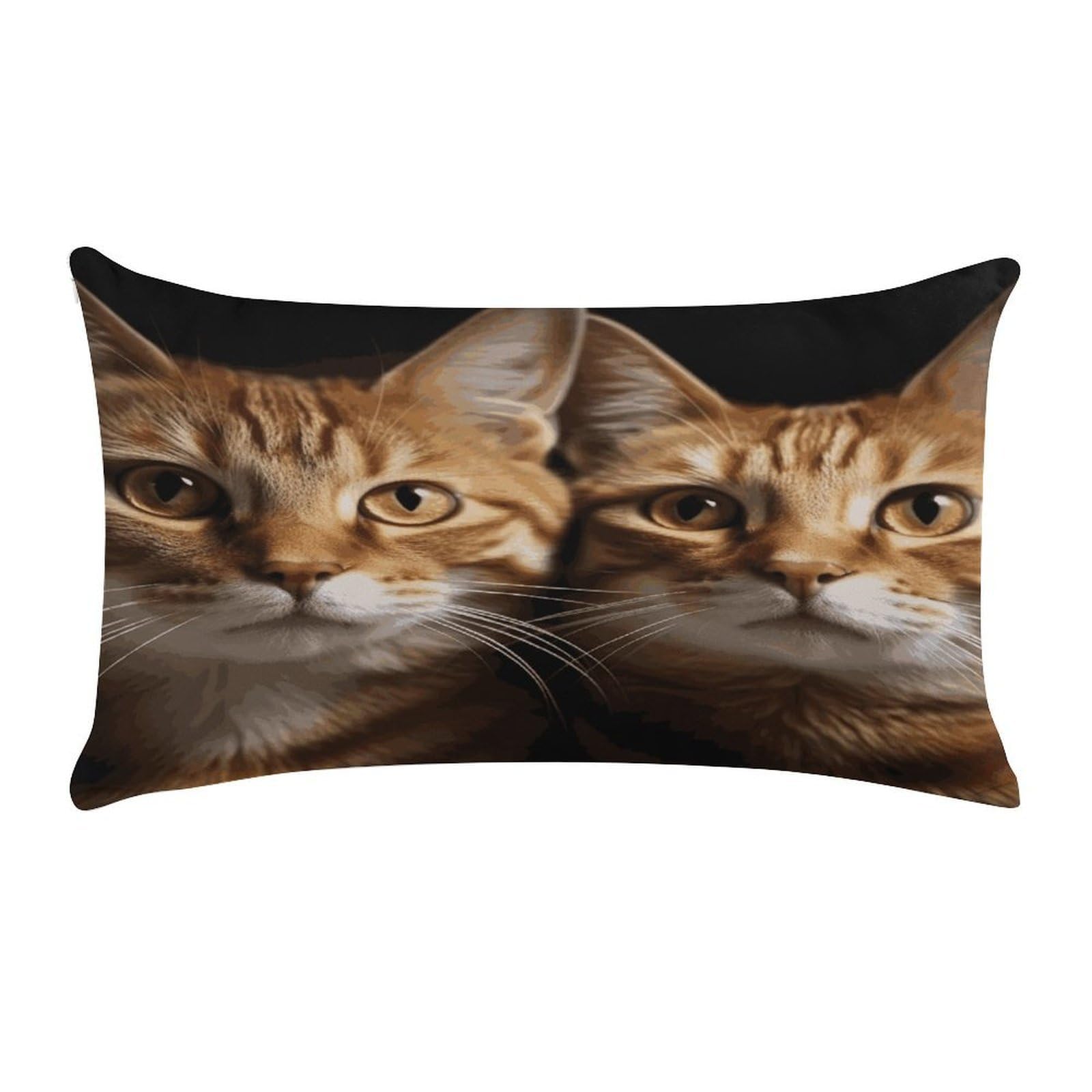 Cats Pillow Cover Super Soft Pillowcase Luxury Cozy Fuzzy Velvet Pillow Shams Breathable Standard Pillow Cases with Zipper Wrinkle-Free Pillow Cover 12 "×20 "