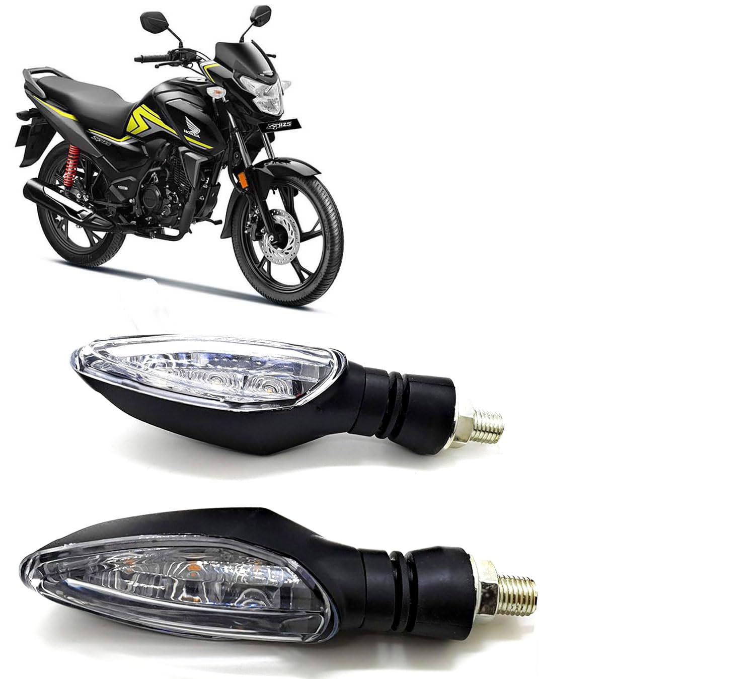 Auto Pearl Hi-quality LED Turn Signal Light compatible with SP 125 (Yellow light, 2 Pcs)-image-35
