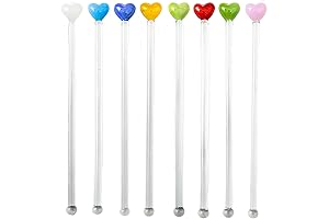 Glass Stir Sticks for Coffee and Drinks