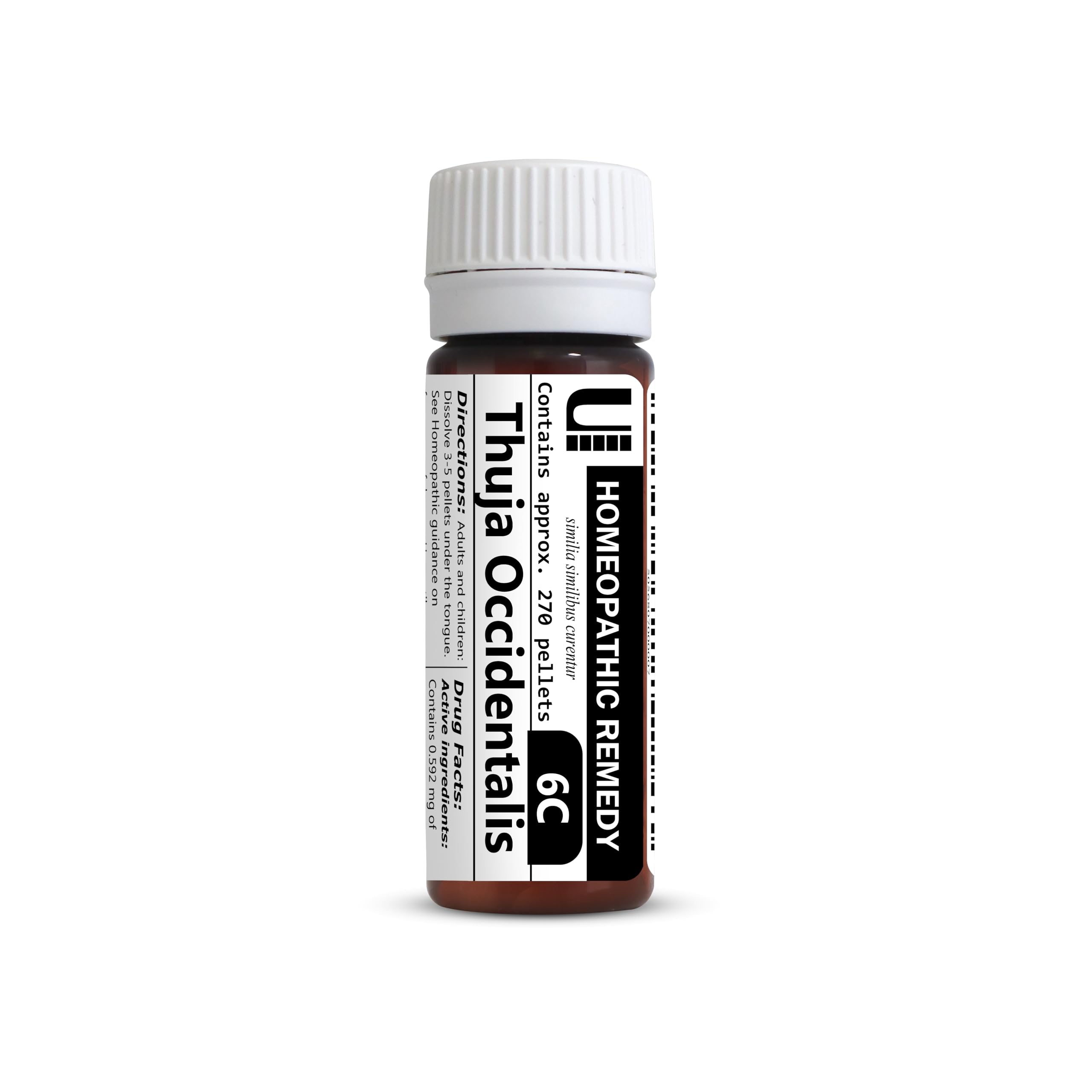 Thuja Occidentalis 6C Homeopathic Remedy, 270 Pellets