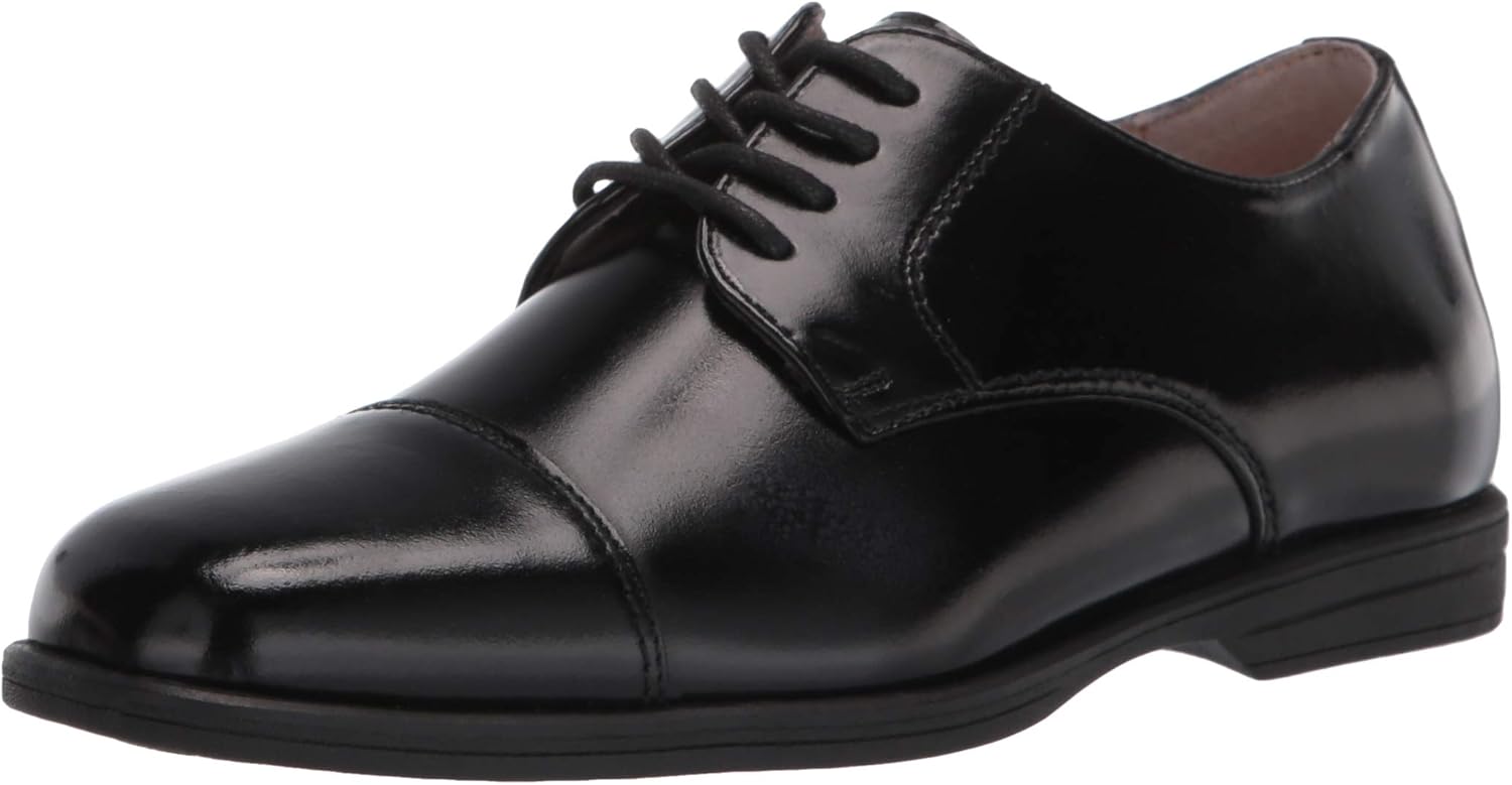 Florsheim boys Regan Jr. Cap Toe Oxford, Black, 11.5 Little Kid US