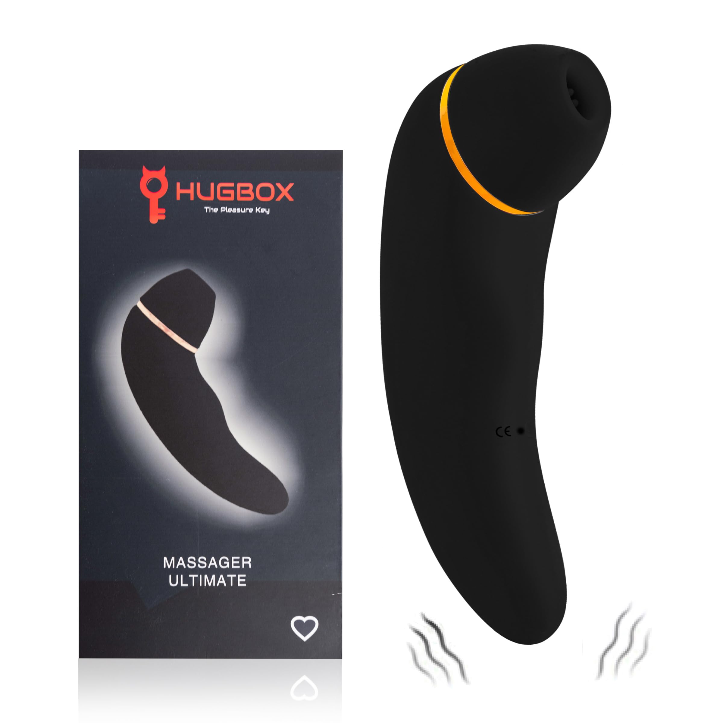 HUGBOX PRO Stimulateur de Clitoris, Stimulateur Clitoridien, Sex Toy Femme, Vibromasseur, Jeux Erotiques, Satisfayer, Dildo, 30 Programmes. Orgasmes Rapides et Multiples