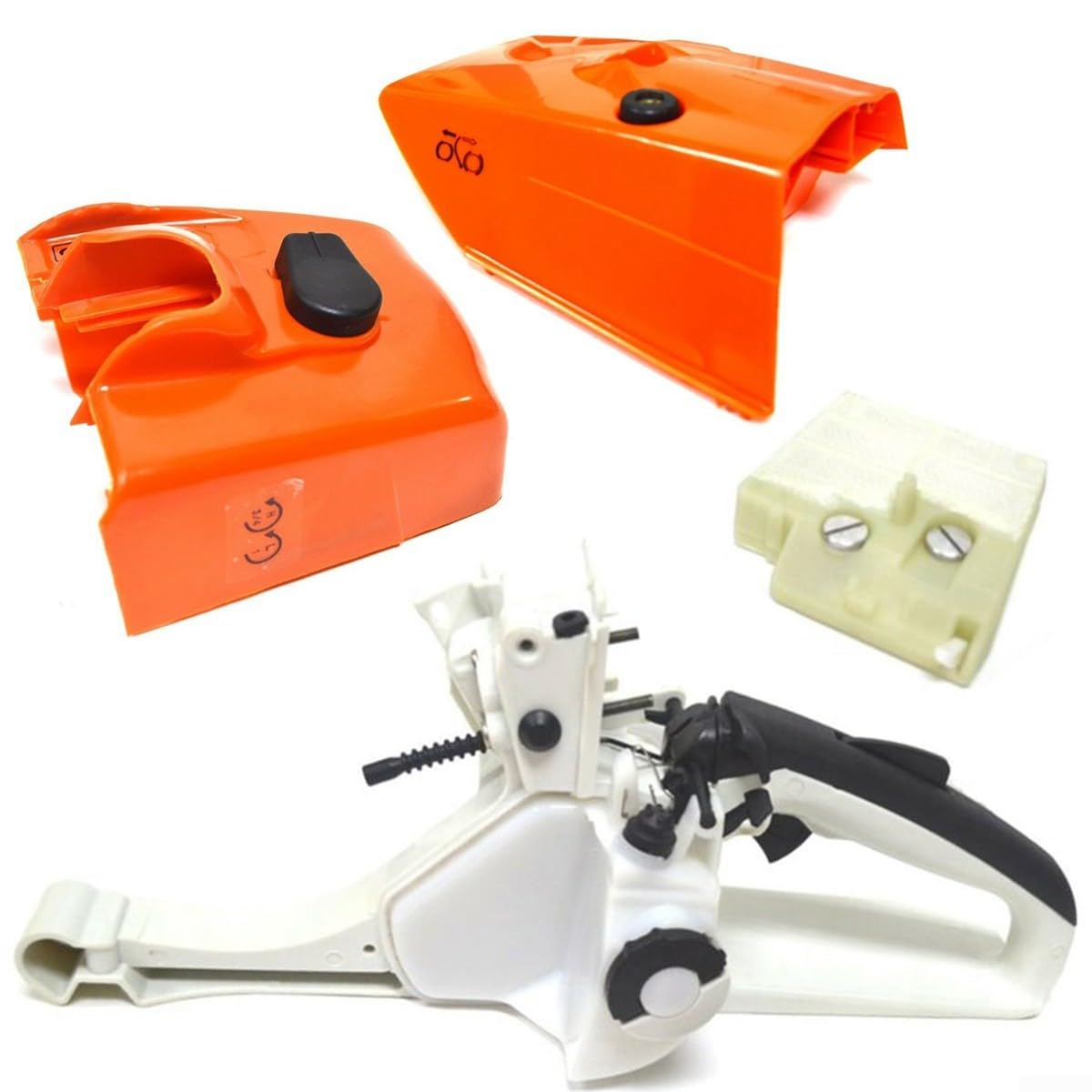 Juego de cubiertas de filtro de aire para tanque de gas con mango trasero para motosierra 026 Ms260, sustituye a 1121 350 0829 1121 080 1605 accesorios de piezas