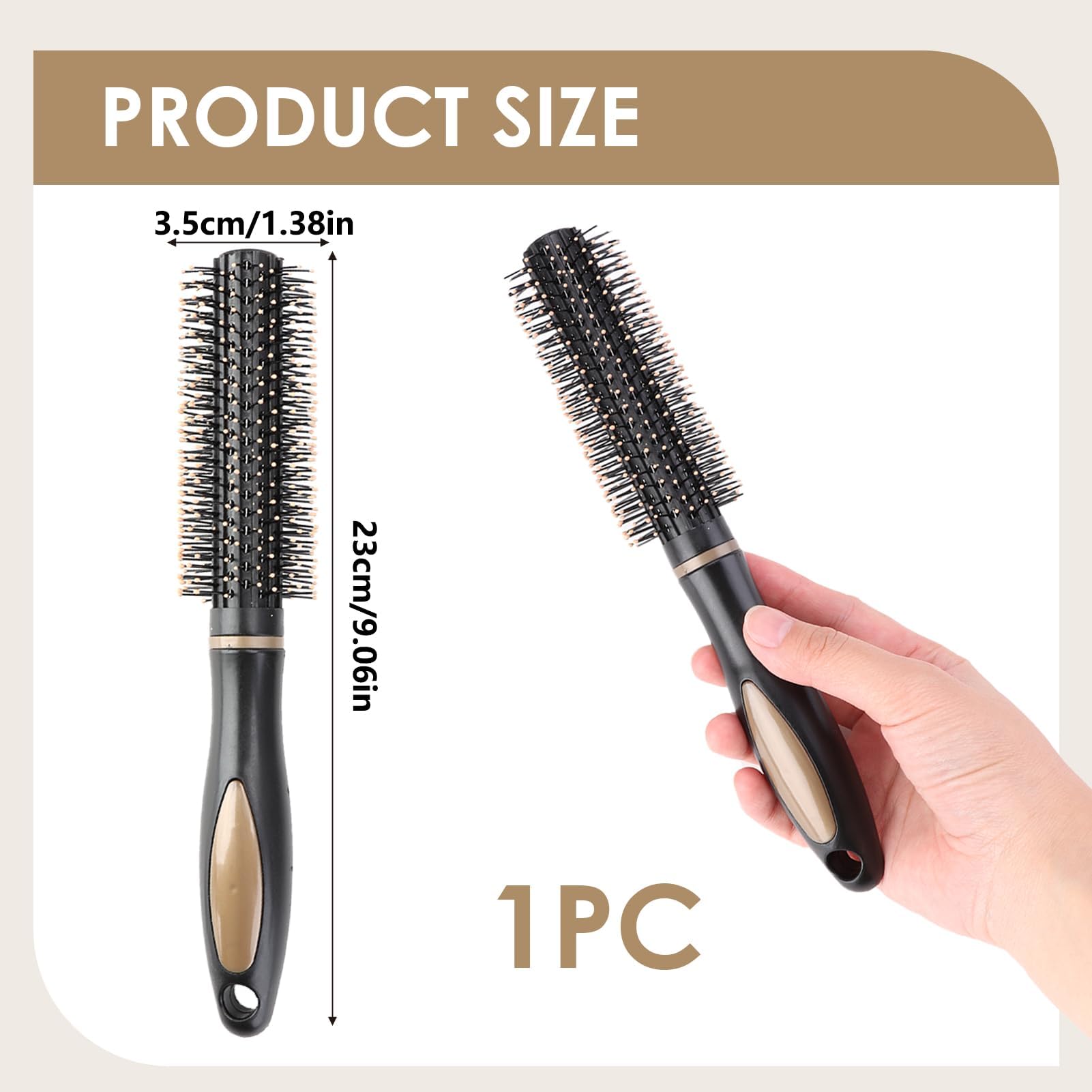 Kasoud Round Hair Comb, Brush for Blow Drying Styling At-Home Hairstyling Tool - Image 2