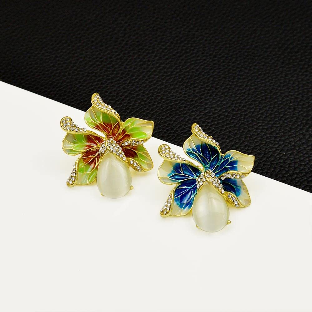 Brooch Broche de Cristal for Mujer, broches de Flores de Diamantes de imitación for Mujer, Broche de Moda esmaltado, Accesorios de Boda