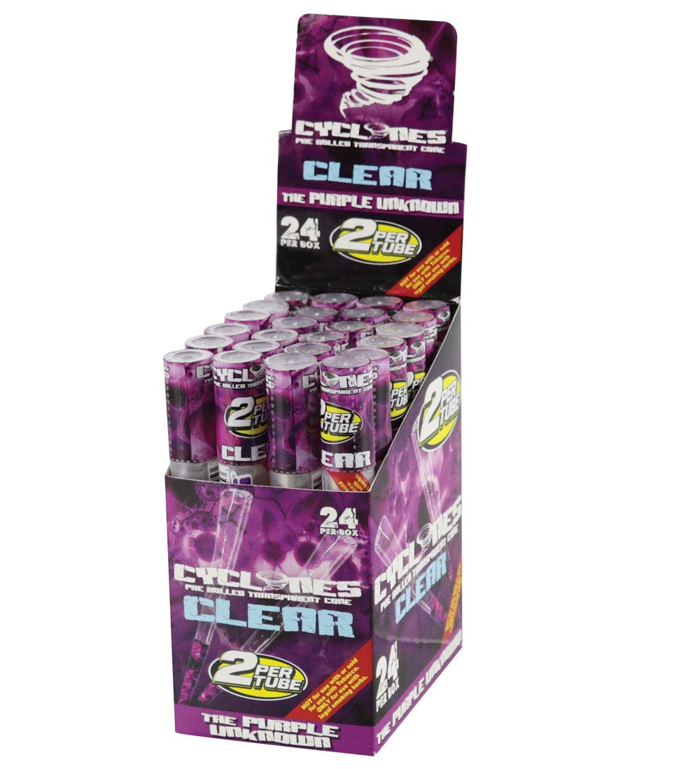 Amazon.com: Cyclone Pre-Rolled Clear Cigar Tubes - 24pc Display