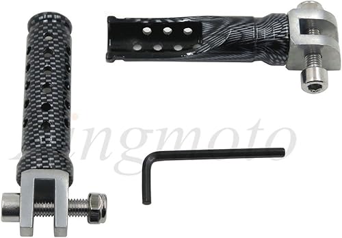 Miniatura 8 de Estribos plegables para motocicleta clavijas para bicicleta estribo delantero compatible con Yamaha FZR 600 XJ 600S YZF 600R 750R 1000 FZS1 FZ-1 R1