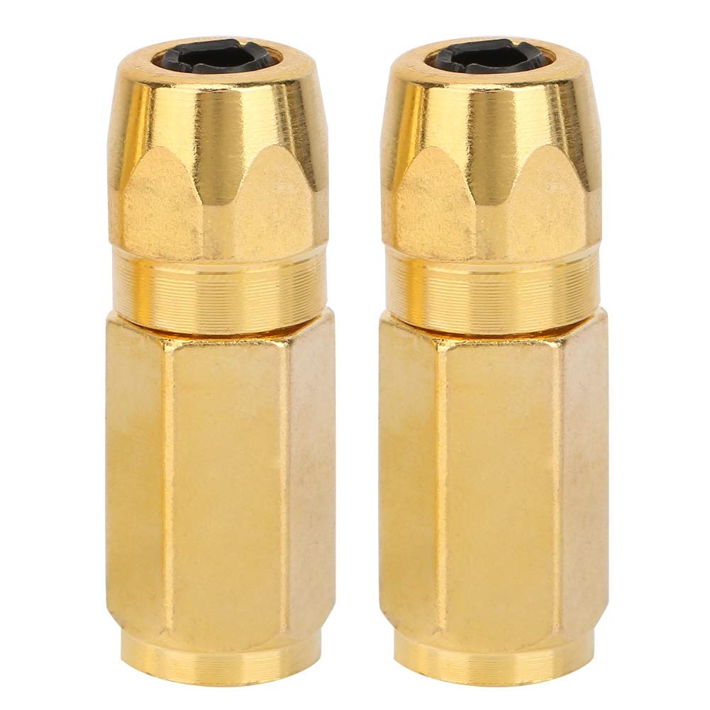6 Ugelli Per Pistola A Grasso In Metallo - Filetto 1/8'' NPT, Pressione Max 4500 PSI - Zincati, Valvola A Sfera Antigoccia, Accessori Per Lubrificazione