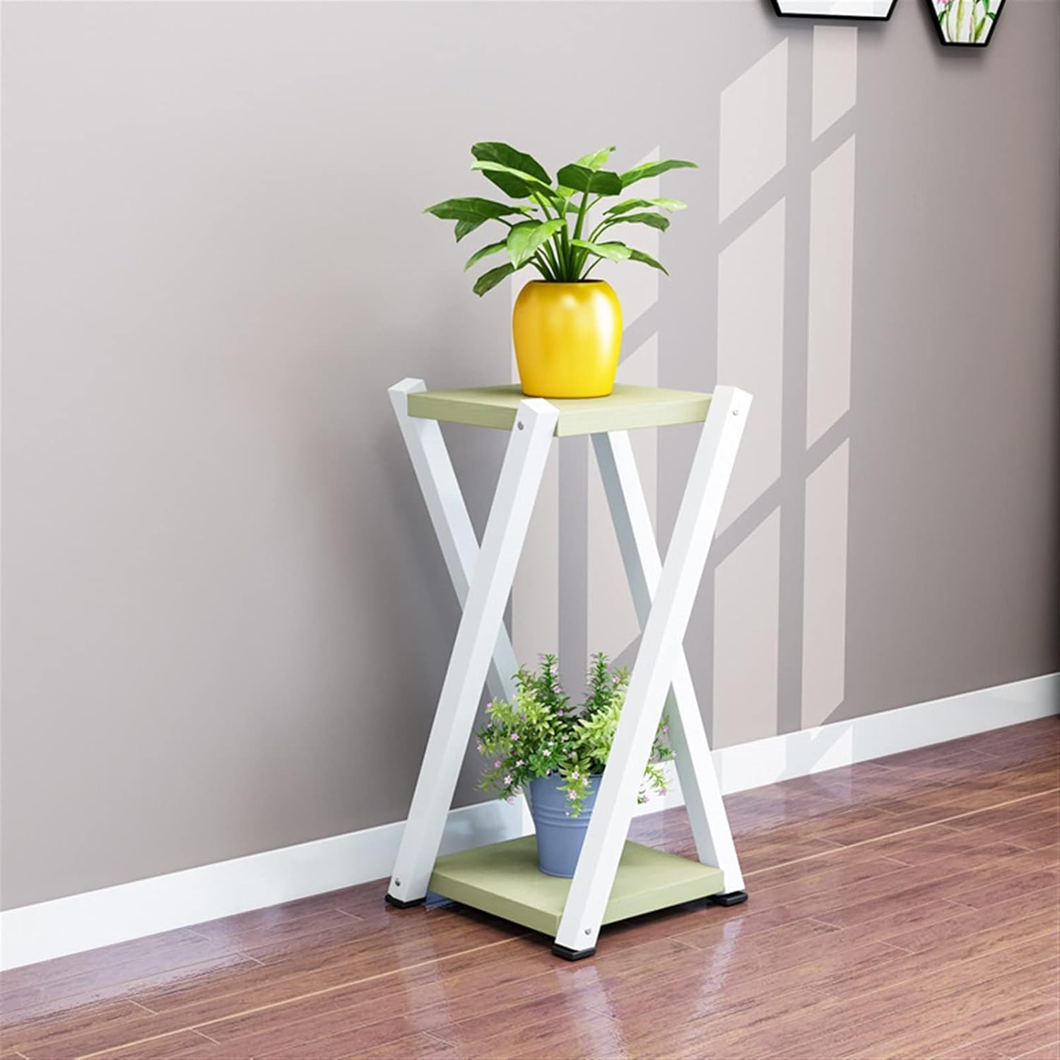 Flower Stand/Flower Shelf, Iron Flower Frame, Multi-Tier Living Room, Balcony, Fleshy Flower Pot Frame, Decorative Indoor Floor, Shelf for Indoor Plants, Plant Stand (G 100 cm)