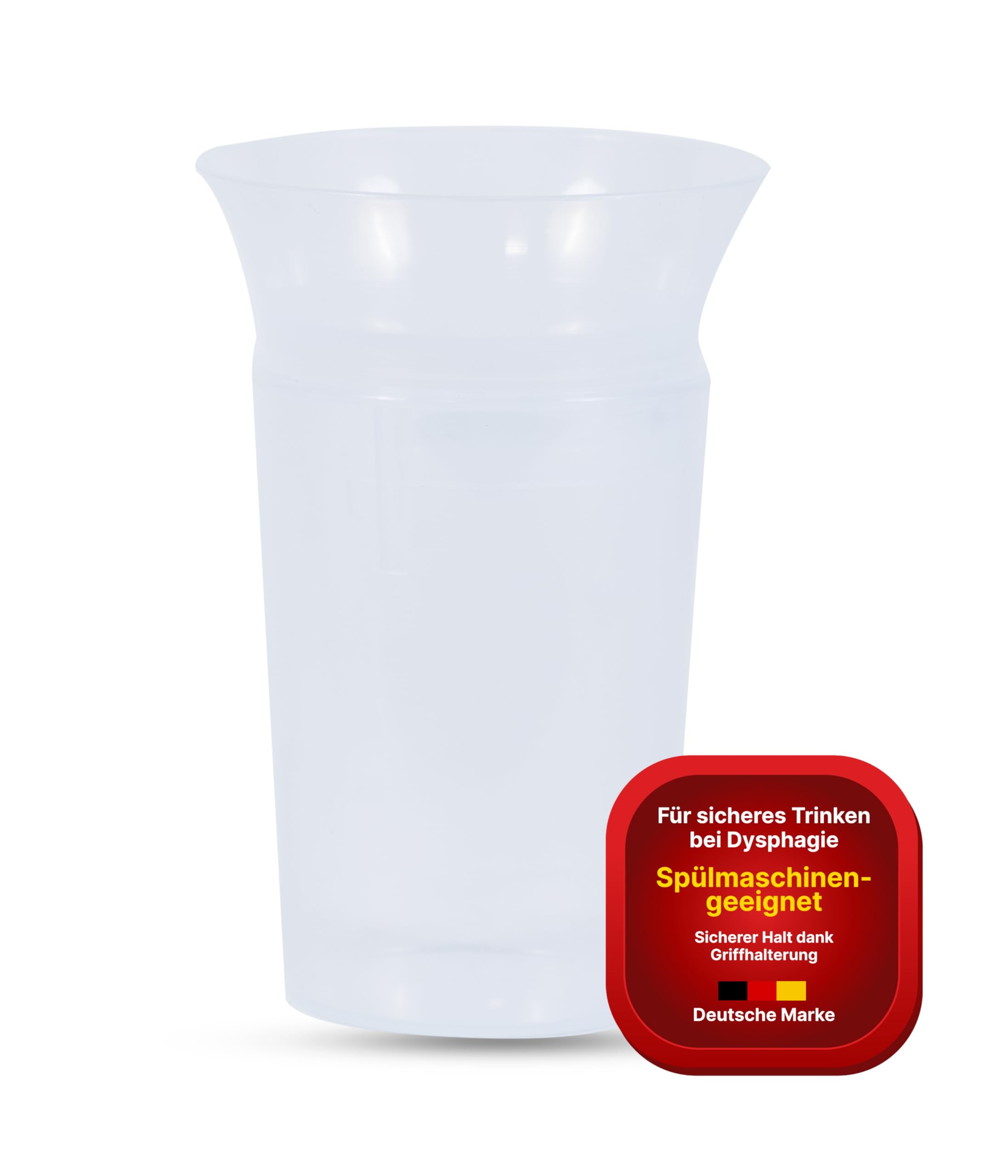 F.O.T.T. - Vaso para disfagia (original) para trastornos de la deglución, vaso de cuidado y ayuda para beber para accidentes cerebrovasculares, reutilizable, apto para lavavajillas (10)