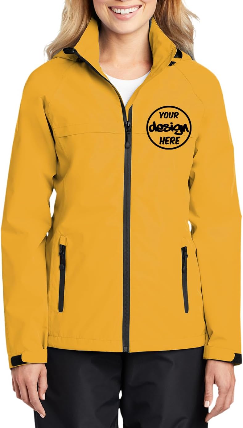 INK STITCH Women L333 Custom Embroidery Add Logo Texts All In One Waterproof Jackets