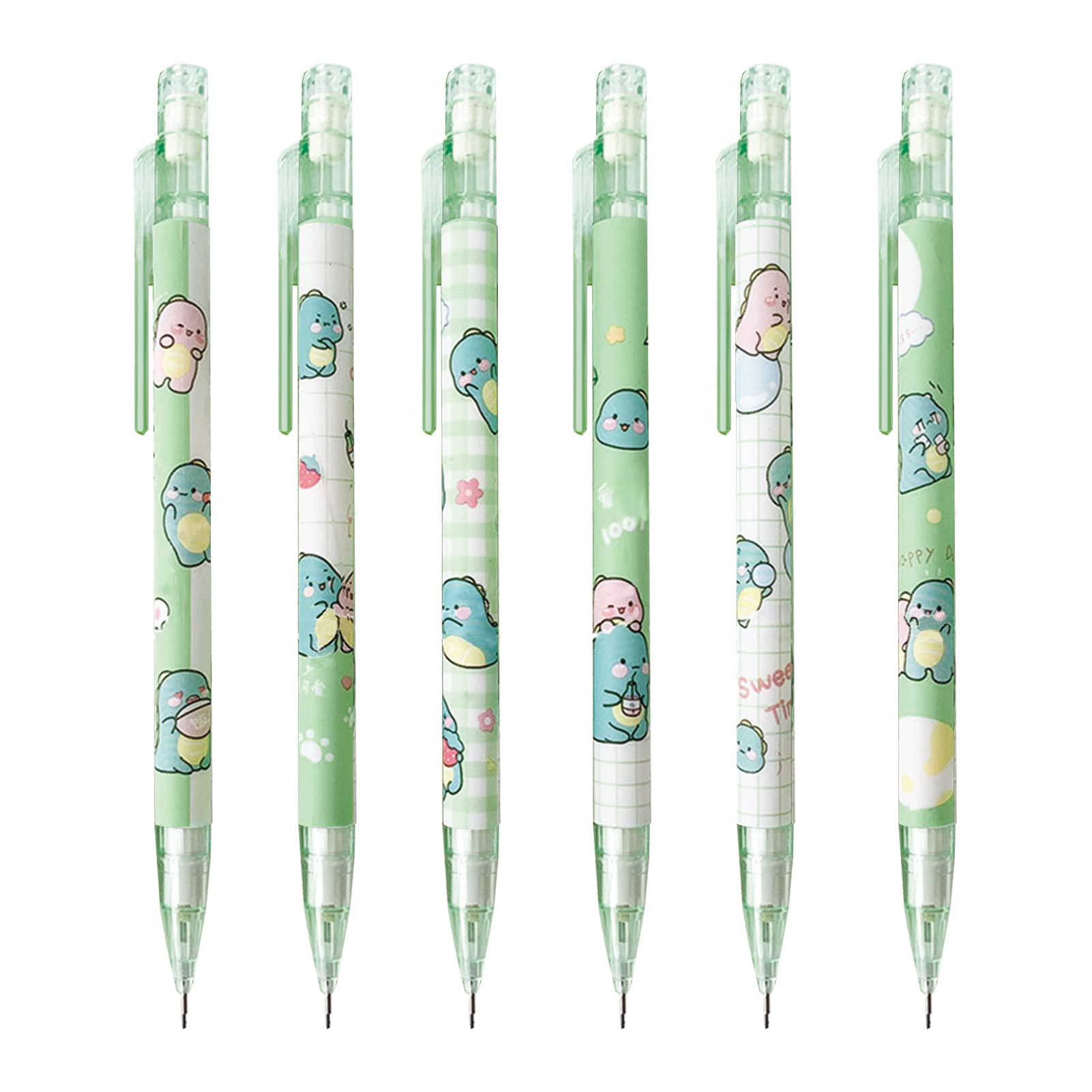 Amazon.co.jp: MOZXIRZ 6本 かわいいシャープペンシル 消しゴム付き