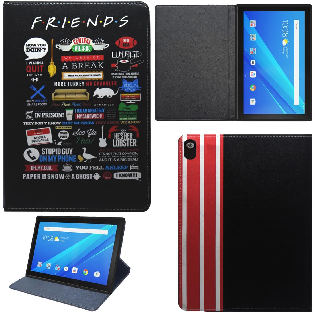 Zaoma Printed Flip Stand Case Cover with TPU Back Case Compatible for Lenovo Tab 4 10 TB-X304L / TB-X304F / TB-X304N 10.1 inch Tablet - Multi Color Designer (LT410_PRNBEKI) (B0C7CBKGGB) Amazon Price History, Amazon Price Tracker